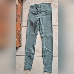 Lululemon Team Canada Olympic High-Waisted Tidewater Teal Mint Aqua Leggings 6